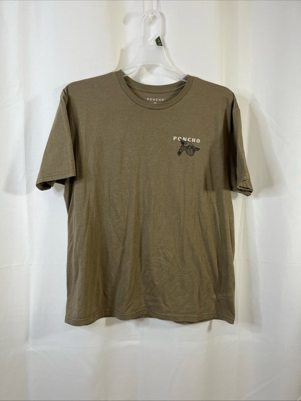 Poncho Mens Dark Green Quail Graphic Tagless Cotton Polyester T Shirt XL